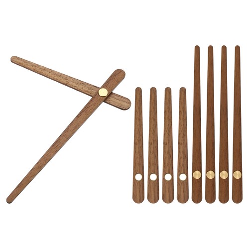 Clock hands kit - set, wooden